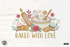 Doodle Baking Sublimation Png Product Image 1