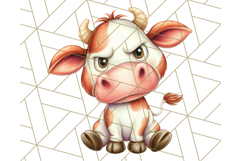 Adorable Angry Animals Clipart PNG, Cute Moody Faces Png Product Image 3