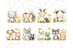 Farm and Forest Animal Pairs PNG Adorable Animal Companions Product Image 3
