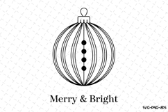 Christmas Ball Svg | Christmas Svg | Svg Cut Files Product Image 1