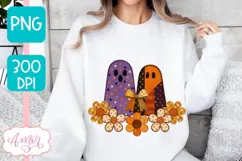Coquette Ghost PNG sublimation, Fall Season png design Product Image 3