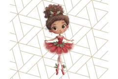 Nutcracker Ballet Clipart, Holiday Ballerina PNG Art Product Image 3