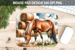 Horse Mouse pad Sublimation - Thanksgiving Animal PNG Design Product Image 1