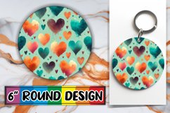 Enchanted Car Coaster Circle PNG, Heart Product Image 1