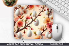 Flowers Mouse Pad Sublimation, Spring Mouse Pad PNG Design Product Image 1