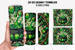 Cauldron Skinny Tumbler 20oz Wrap Design, Halloween Tumbler Product Image 1