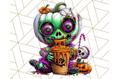 Spooky Café Cuties Halloween PNG Clipart, Holiday Elements Product Image 3