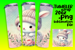 LUXURIOUS 20oz PNG Tumbler Template , Cute Animals Product Image 1