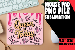 ENCHANTED mouse MAT Gift Inspiration, Girl Quote Product Image 1