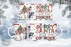 Christmas Mug Wrap Design - Christmas Dog Sublimation Product Image 4