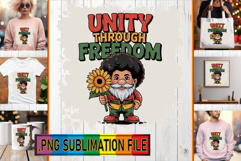 Bright TSHIRT Art PNG, Juneteenth Product Image 1