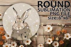 Colorful Round Design Keychain Artwork , Winter Product Image 1