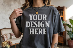Comfort Colors 1717 Pepper T-Shirt Mockup Product Image 1