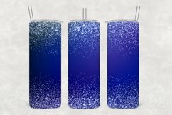 Blueberries Sparkle Glitter Tumbler Wrap Sublimation Product Image 1
