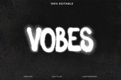 Stylish graffiti-style VOBES text on a dark background. Product Image 1
