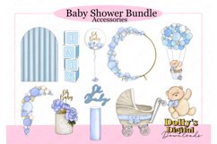 Baby Shower Character Mega Bundle and Backgrounds PNG Product Image 3