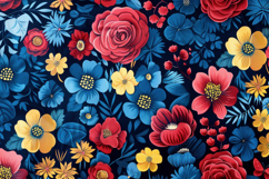 Flowers Pattern Background Wallpaper Product Image 1