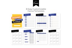 STUDENT ACADEMIC PLANNER CUSTOMIZABLE CANVA TEMPLATE Product Image 2