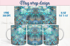 Sea life Ocean pearl mug wrap 15oz sublimation designs png Product Image 1