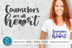 Counselor svg - all heart svg - a school counselor SVG Product Image 1