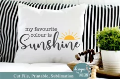 My favourite colour is Sunshine SVG, Sublimation, Print Product Image 3