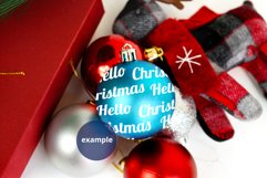 Blue Ornament Mockup, Bauble Mockup, Christmas ball mockup Product Image 2