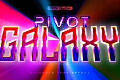 Retro shiny Y2K editable text effect pivot galaxy Product Image 1