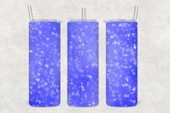 Blues Hearts Sparkle Tumbler Sublimation Product Image 1