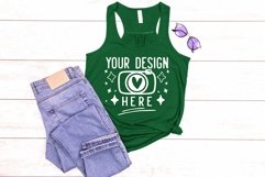 Bella Canvas 8800 Kelly,Women&#039;s Flowy Racerback Tank Top Product Image 1