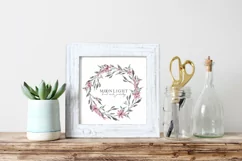 Watercolor floral wreath clipart Product Image 3