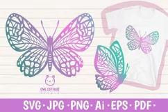 Butterfly SVG, butterfly PNG, butterfly silhouette Product Image 1