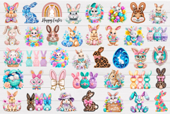 Easter Bunny Sublimation. Easter Bunny T-Shirt Bundle Product Image 2