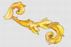 Gold monograms Watercolor png 2 Product Image 2