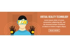 Virtual reality technology banner horizontal concept Product Image 1