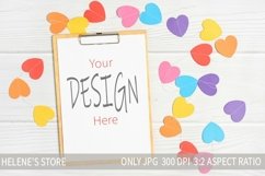 Clipboard mockup, valentines mock up, frame mockups, jpg Product Image 1