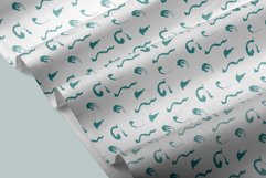 6 seamless patterns set with paints splashes Product Image 2