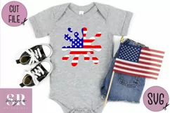 USA flag paint splat | vinyl cutting | USA flag svg Product Image 4