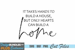 It Takes Hands to Build a House SVG, Farmhouse SVG Product Image 2