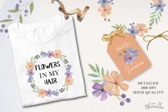 Valley Floral Watercolor Elements & Wreaths Product Image 3