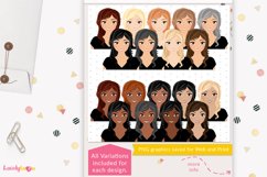 Girl clipart avatar, female logo, social brand LVB71 Yolanda Product Image 2