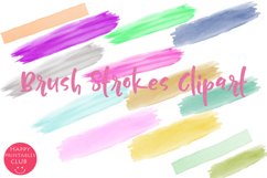 Colorful Brush Strokes Clipart I Brush Strokes Clipart Product Image 1