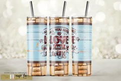 all you need is love and wine tumbler wrap design Product Image 1