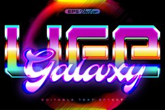 Retro shiny Y2K editable text effect life galaxy with future Product Image 1