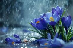Crocus Vernus Flower Background Wallpaper Product Image 1