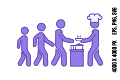 Colored Food Distribution Icon Product Image 1