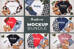 Bella Canvas 3001 Christmas T-Shirt Mockup Bundle 8 Designs Product Image 1
