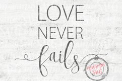 Love Never Fails Svg, Corinthians Svg, Christian Quote Svg Product Image 2