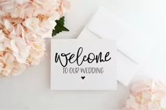 Welcome To Our Wedding - SVG DXF PNG Digital cut files Product Image 2