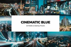 20 Cinematic Blue Lightroom Presets &amp; LUTs Product Image 1