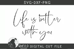 Life Is Better With You SVG, Farmhouse Sign SVG Product Image 2